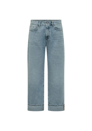 ICON DENIM Tiny turn-up jeans - Blue