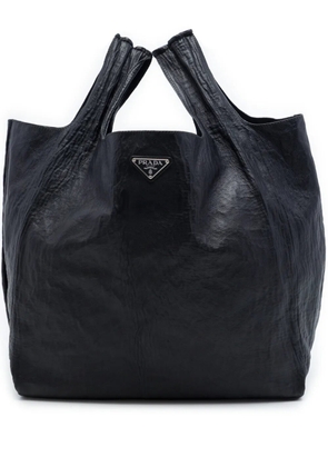 Prada Pre-Owned 2013-2026 Crinkled Nappa tote bag - Black