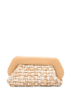 Themoirè Bios woven clutch bag - Neutrals