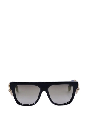 Roberto Cavalli snake-detail square-frame sunglasses - Black