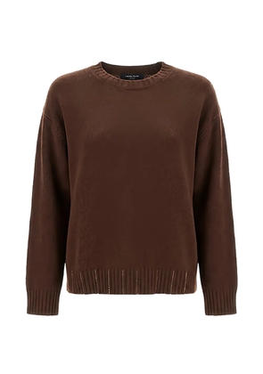Fabiana Filippi bead-embellished knitted sweater - Brown
