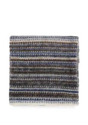 MARANT Mouna fair isle-knit scarf - Blue