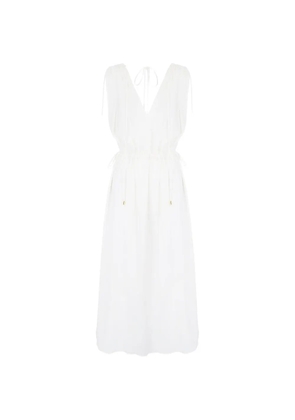 Heidi Klein maxi drawstring-waist dress - White