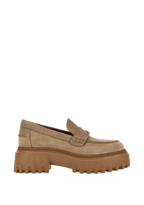Hogan H700 lug-sole loafers - Neutrals