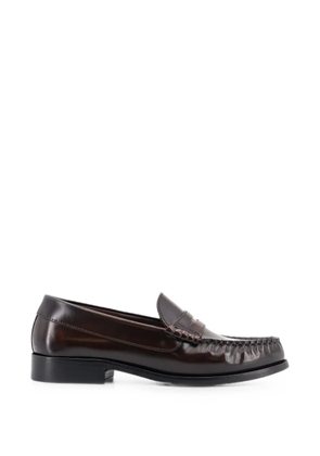 ALOHAS Rivet leather loafers - Brown