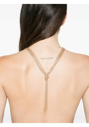 Patrizia Pepe fringed necklace - Gold