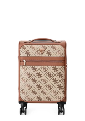 GUESS USA logo-print suitcase - Brown