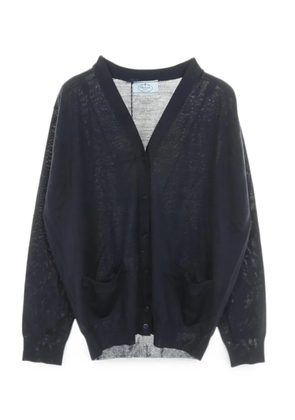 Prada Pre-Owned V-neck wool cardigan - Blue