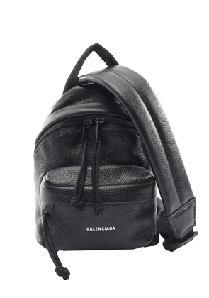 Balenciaga Pre-Owned 2018-2026 Mini Leather Explorer backpack - Black