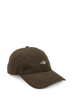 Gant logo-embroidered baseball cap - Brown