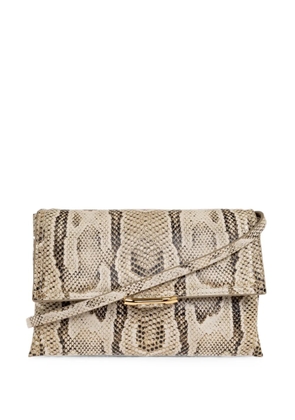 Wandler mini Ida Trio snake-effect leather crossbody - Neutrals
