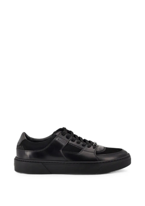 BOSS rhinestone-embellished leather sneakers - Black