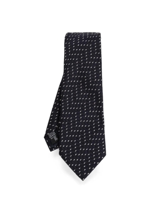 Giorgio Armani polka-dot-pattern tie - Blue