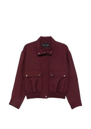 Proenza Schouler elasticated-hem flap-pocket jacket - Red