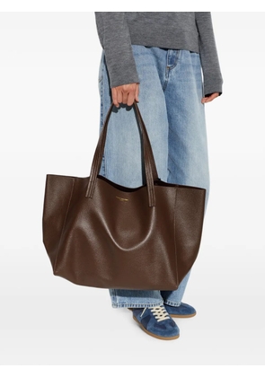 Kurt Geiger London Violet pebbled leather tote bag - Brown