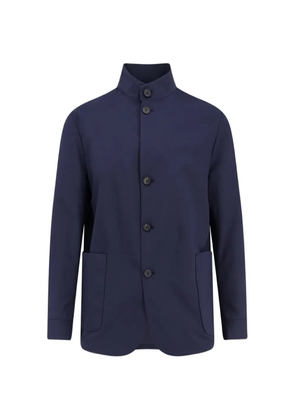 Hevo high-neck jacket - Blue