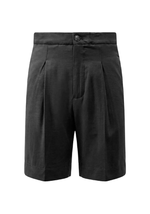 Hevo Torre Lapillo pleated-front tailored shorts - Black