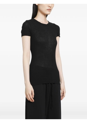 James Perse cashmere short-sleeve T-shirt - Black