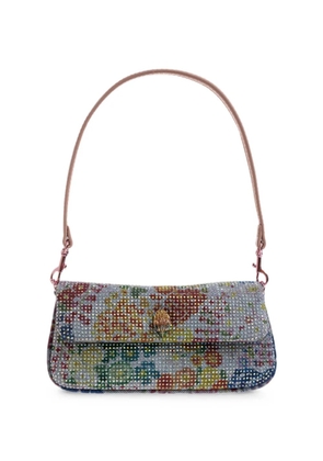 Kurt Geiger London Pickle crystal-embellished shoulder bag - Grey