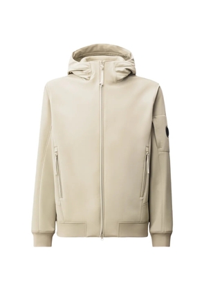 C.P. Company Lens-detail hooded jacket - Neutrals