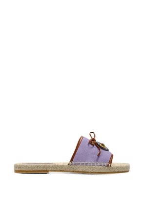 Versace Lola plaque sandals - Purple