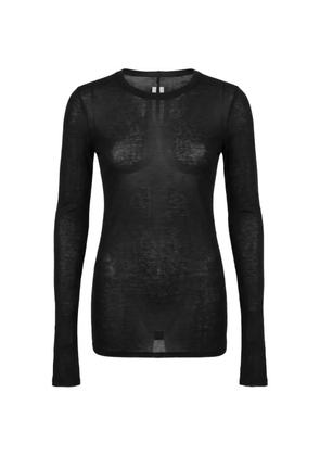 Rick Owens ribbed long-sleeve T-shirt - Black