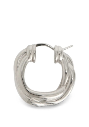 Jil Sander multi-layer hoop earring - Silver