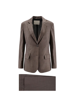 Hevo Frigole single-breasted suit - Brown