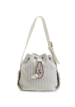 Vivienne Westwood Stacey striped tote bag - Grey