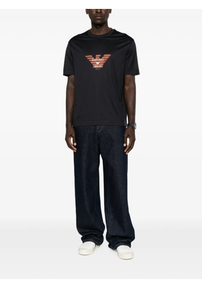 Emporio Armani logo-print short-sleeve T-shirt - Black