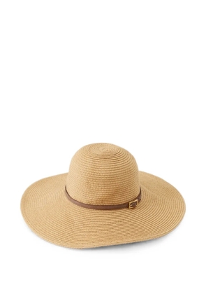 Melissa Odabash Jemima buckle-detail hat - Neutrals