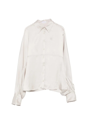 Brunello Cucinelli batwing-sleeve silk shirt - Grey