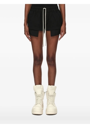 Rick Owens DRKSHDW layered drawstring shorts - Black