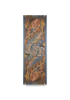 ETRO cashmere and silk scarf with Paisley print - Blue
