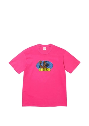 Supreme graphic-print T-shirt - Pink