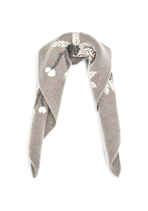 P.A.R.O.S.H. Wallaby floral-knit scarf - Neutrals