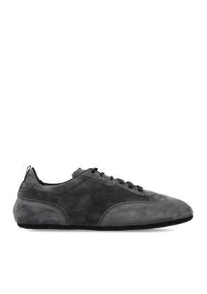 Max Mara Stecca logo-plaque sneakers - Grey