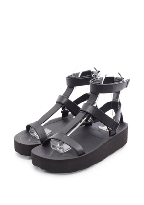 Hermès Pre-Owned 2010s Enid leather sandals - Black