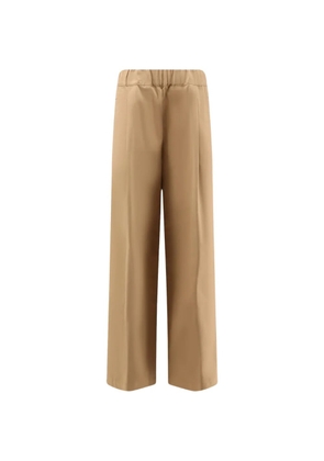 Semicouture elasticated-waist wide-leg trousers - Neutrals