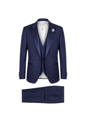 Paoloni three-piece peak-lapel suit - Blue