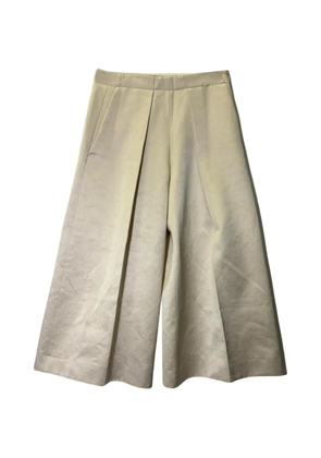 JOSEPH Nixie Duchess wide-leg cotton trousers - White