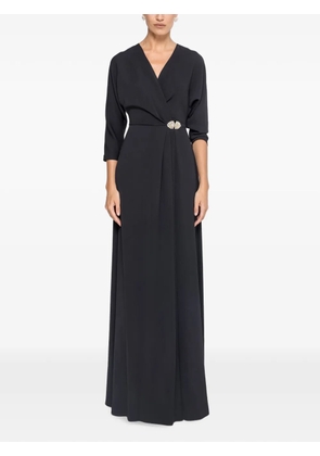 NISSA crystal-embellished maxi dress - Black