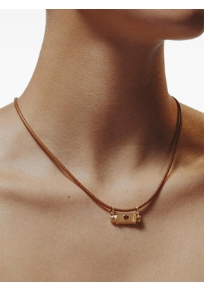 Marie Lichtenberg ruby heart necklace - Gold