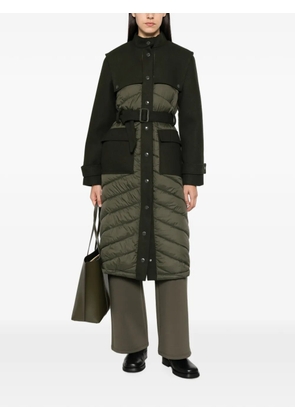 Patrizia Pepe quilted panelled coat - Green