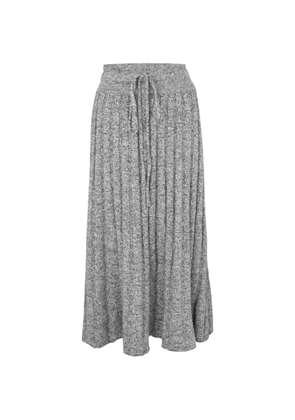 Izaak Azanei midi pleated drawstring skirt - Grey