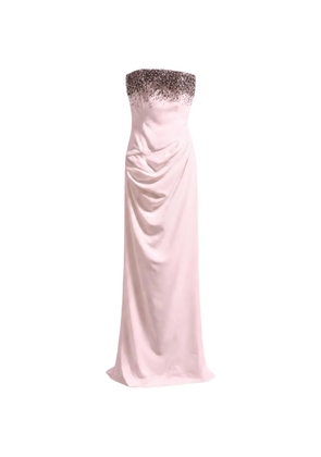 Amen Abiti crystal-embellished strapless gown - Pink
