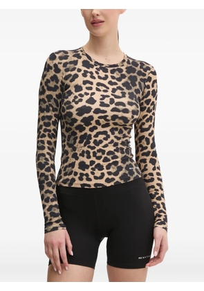 P.E Nation leopard-print long-sleeve T-shirt - Neutrals