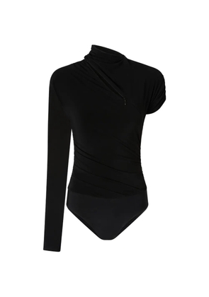 PINKO bodysuit with asymmetric sleeves - Black