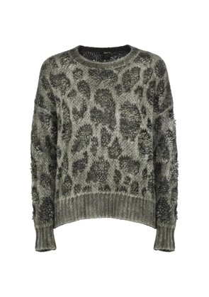 Avant Toi leopard-print knit sweater - Green