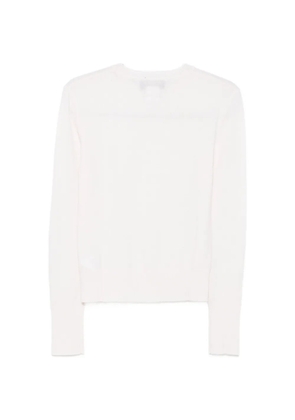 Patrizia Pepe logo-plaque cashmere sweater - Neutrals